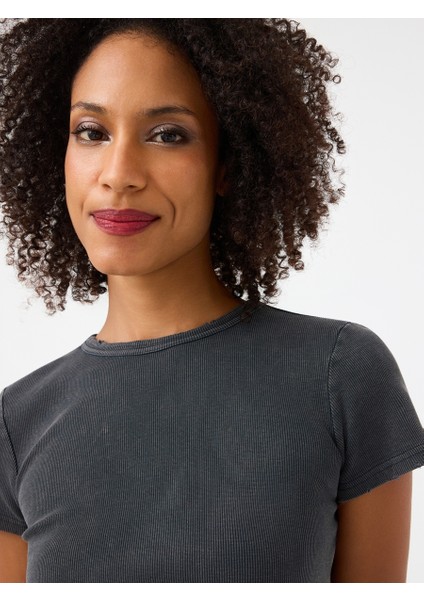 Crop Kadın Tshirt K.kol fırsatları