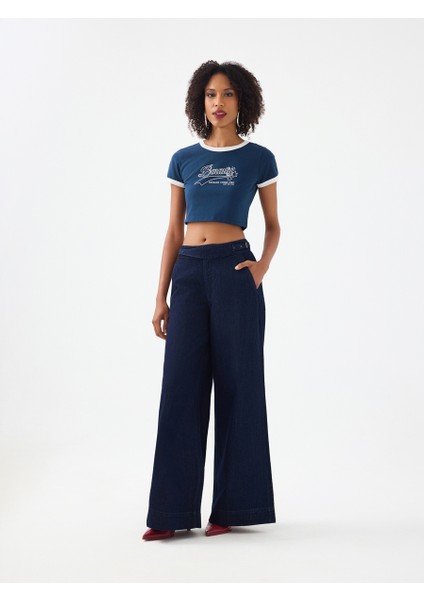 Slim Crop Fit Kadın Tshirt K.kol fiyatları