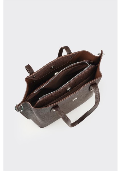 Kahve Kadın Büyük Omuz Çantası modelleri