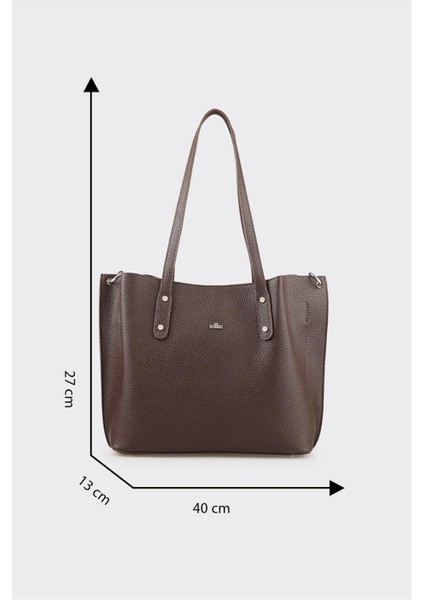 Kahve Kadın Büyük Omuz Çantası fırsatları