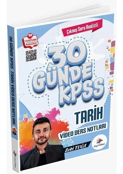 Dizgi Kitap Kpss 30 Günde Tarih Video Ders Notları - Zeki Tuğa Dizgi Kitap Yayınları