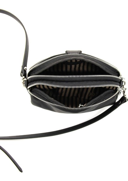 Siyah Beyaz - Siyah SP1144 Kadın Çapraz Çanta