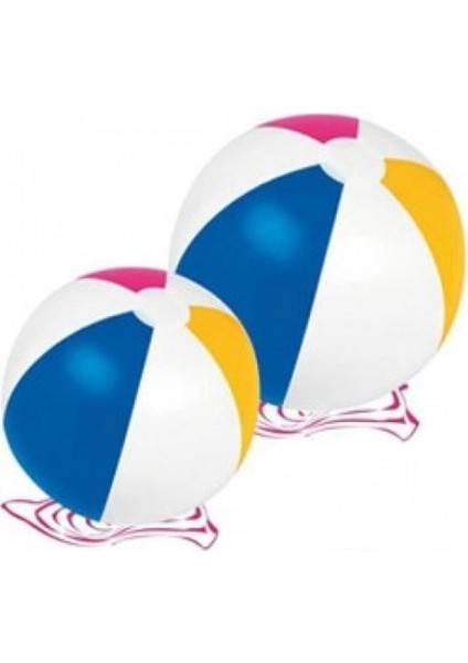 51 cm Mavi Desenli Deniz Topu - Dayanıklı PVC, 3 Yaş ve Üzeri
