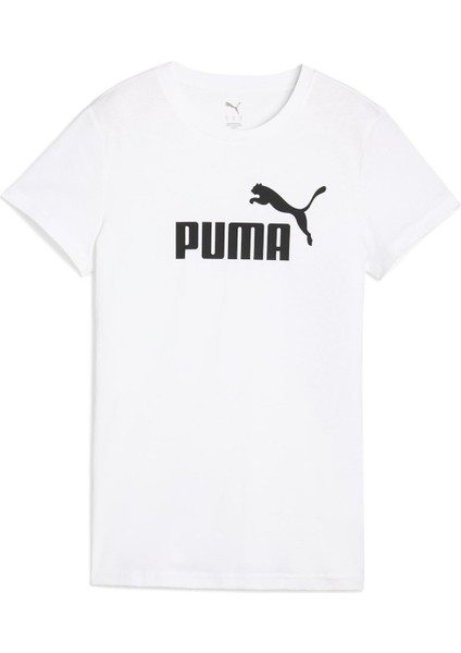 ESS No. 1 Logo Tee Beyaz Kadın Kısa Kol T-Shirt