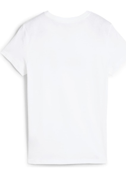 ESS No. 1 Logo Tee Beyaz Kadın Kısa Kol T-Shirt
