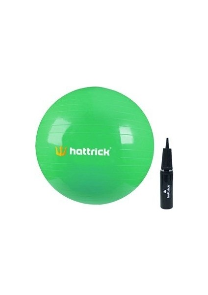 Hattrıck HB65 Pilates Topu 65 cm + Pompa - Yeşil