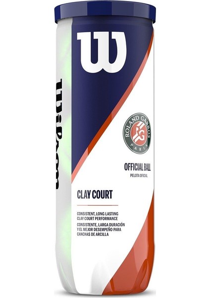 Roland Garros Clay Court 3lü Toprak Kort Tenis Topu WRT125000 modelleri