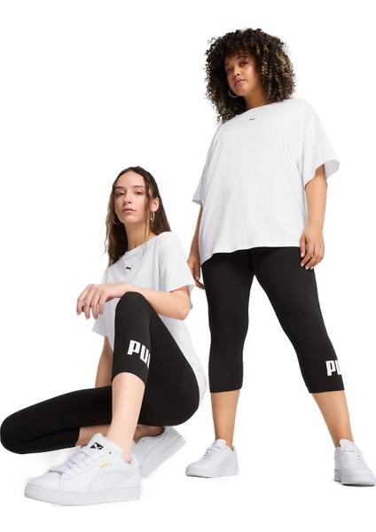 68243001 Ess No. 1 Logo 3/4 Kadın Spor Tayt