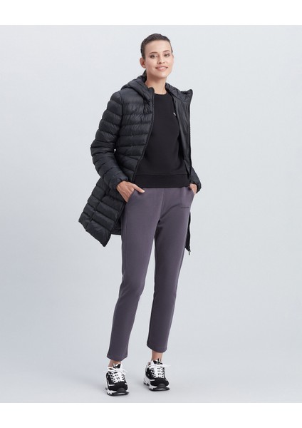 W Essential Maxi Length Hooded Jacket Kadın Siyah Mont S212005-001 fiyatları