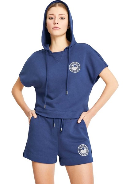 Kadın Kapüşonlu Tişört EF134-NV