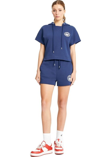 Kadın Kapüşonlu Tişört EF134-NV