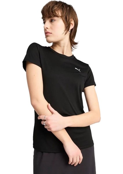 Ess Poly Tee Siyah Kadın T-Shirt 682376-01