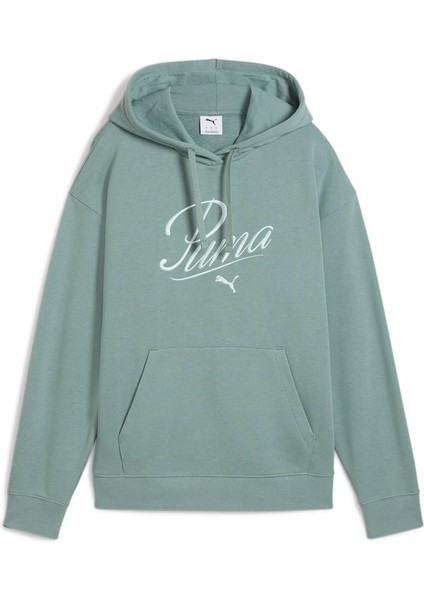 Scrıpt Comfort Hoodie Green Moon