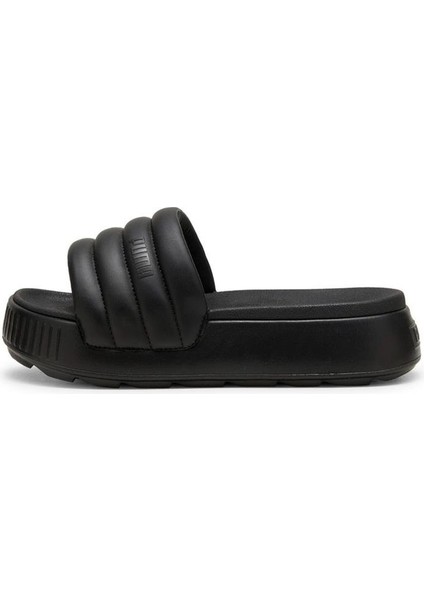Karmen Slide Puffy Kadın Siyah Terlik.01
