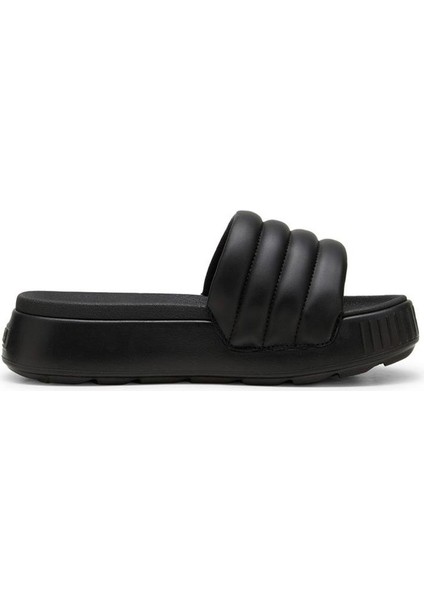 Karmen Slide Puffy Kadın Siyah Terlik.01