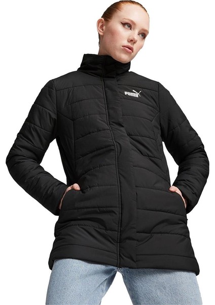 Essentials Padded Kadın Siyah Mont