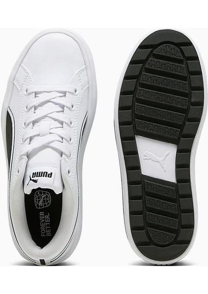 392320 02 Kaıa 2.0 Puma White-Puma Black Yetişkin Kadın Tennıs Sneaker
