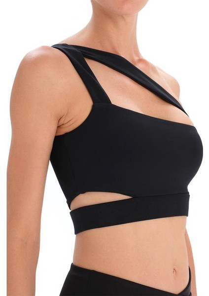 Siyah Dagi Active Çapraz Askılı Spor Sütyeni