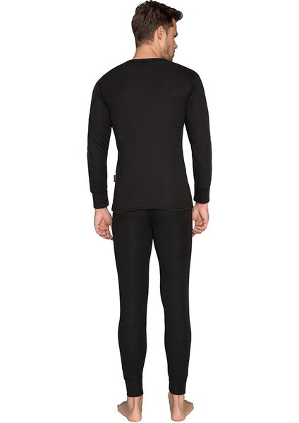 Thermoform Heavy Termal İçlik Unisex Termal İçlik Takım HZT1001 Siyah