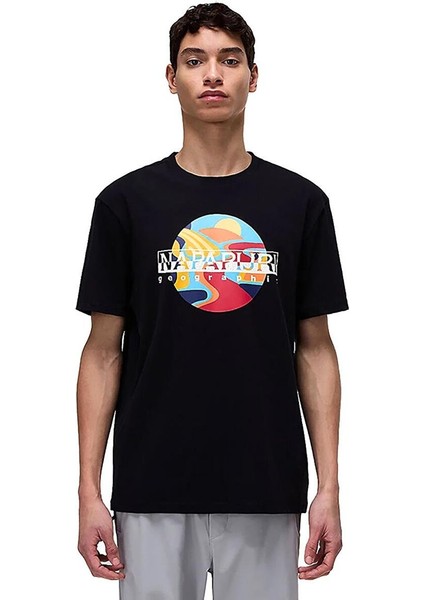 NP0A4IE69411-S-VALDOR Ss Siyah Relaxed T-Shirt fırsatları