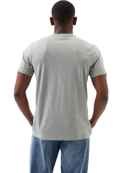 856659000 V-Everyday Soft Basic Logo T Erkek Tişört