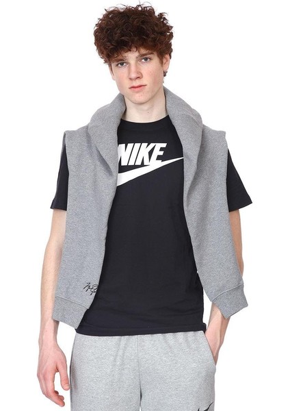 M Nsw Tee Icon Futura Erkek Siyah T-shirt - AR5004-010 fırsatları