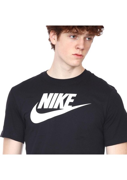 M Nsw Tee Icon Futura Erkek Siyah T-shirt - AR5004-010 indirimleri