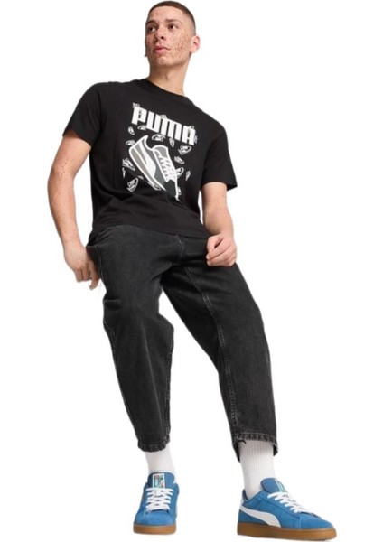 Graphıcs Sneaker Tee 683209 01 Erkek T-Shirt Siyah S-Xxl
