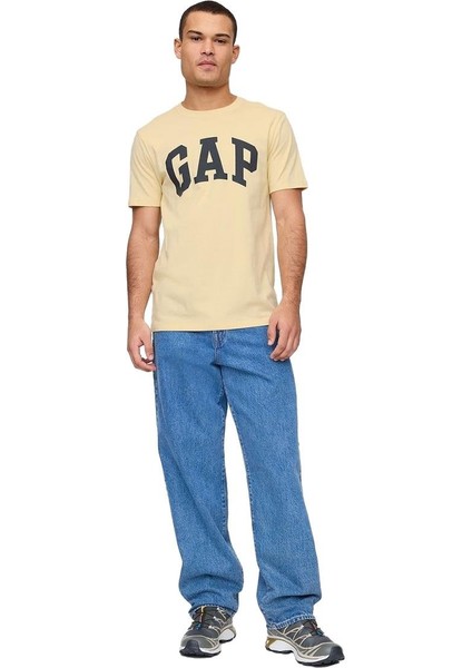 856659026 V-Everyday Soft Basic Logo T Erkek Tişört