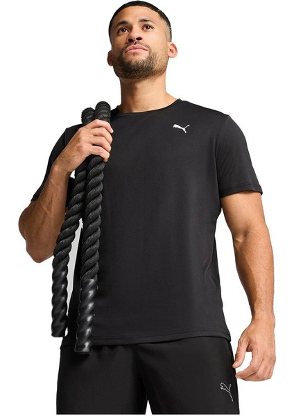 Erkek Puma M Tad Ess Poly Texture Tee Siyah Erkek T-Shirt indirimleri