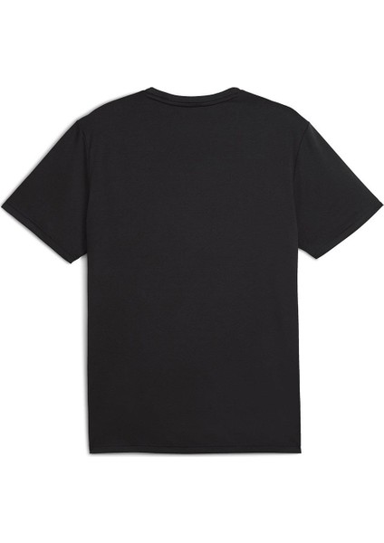 Erkek Puma M Tad Ess Poly Texture Tee Siyah Erkek T-Shirt