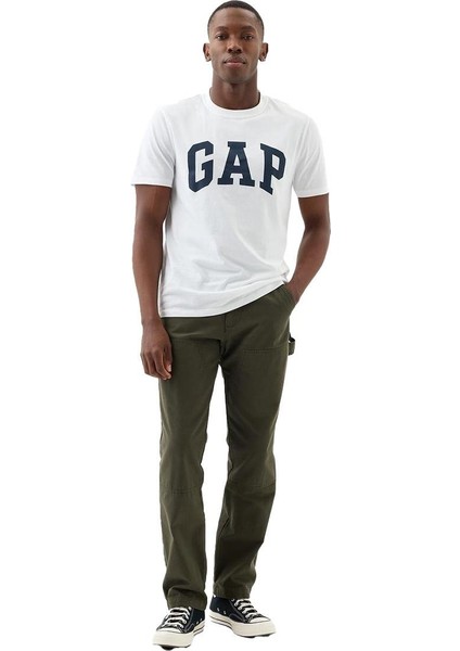 856659003 V-Everyday Soft Basic Logo T Erkek Tişört