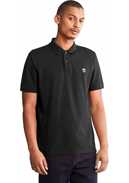 Pique Short Sleeve Polo Erkek Siyah T-Shirt TB0A26N40011 fırsatları