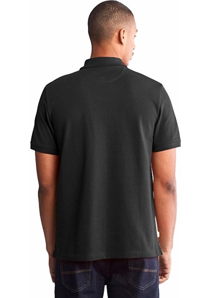 Pique Short Sleeve Polo Erkek Siyah T-Shirt TB0A26N40011 indirimleri