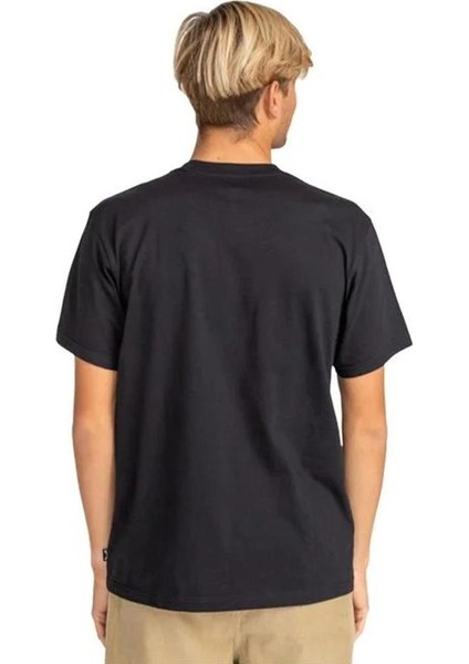 ROTOR FILL TEES Siyah Erkek Kısa Kol T-Shirt