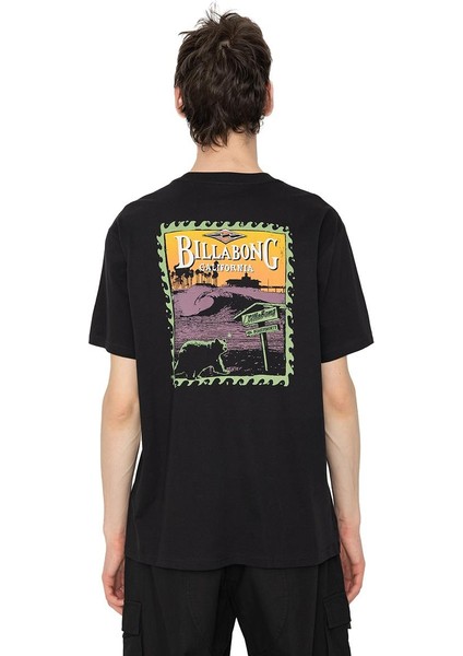 Bıllabong Dreamy Place Tees Erkek Siyah Tshirt EBYZT00170-19