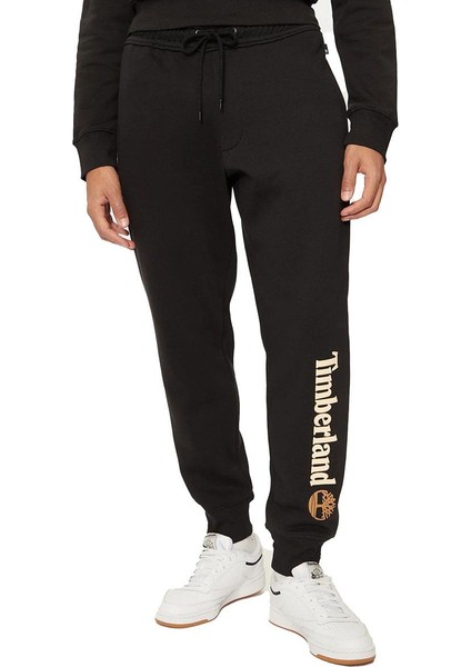Brushed Back Sweatpant Siyah Erkek Eşofman Altı