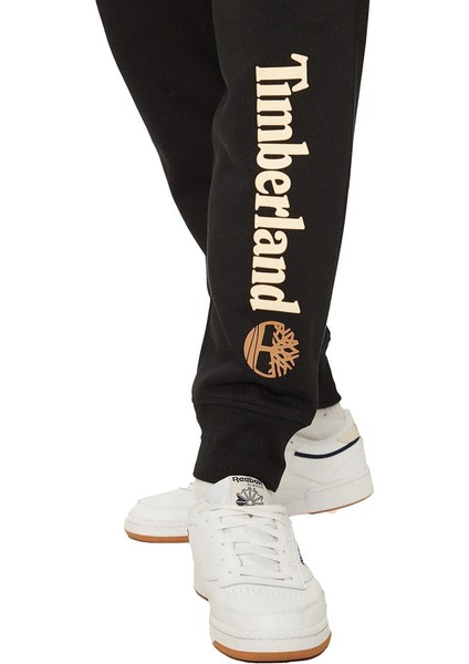 Brushed Back Sweatpant Siyah Erkek Eşofman Altı