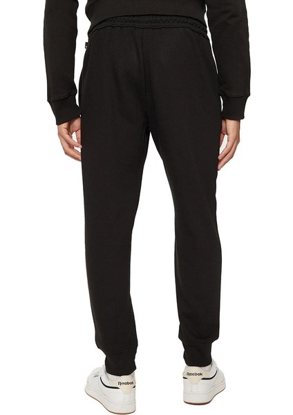 Brushed Back Sweatpant Siyah Erkek Eşofman Altı