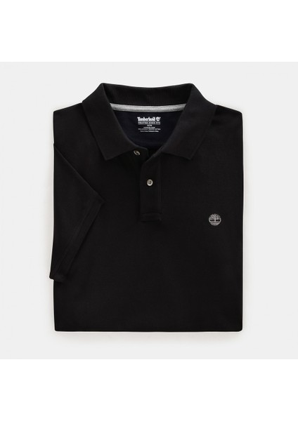 Pique Short Sleeve Polo Erkek Siyah T-Shirt TB0A26N40011 modelleri