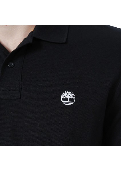 Pique Short Sleeve Polo Erkek Siyah T-Shirt TB0A26N40011 fırsatları