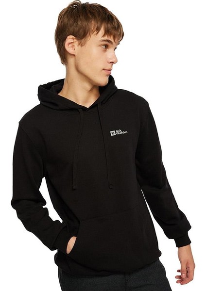 Tommy Hoody Siyah Erkek Kapüşonlu Sweatshirt 1000003TR