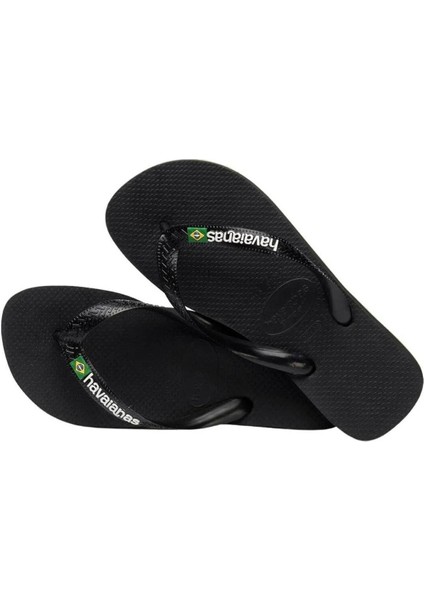 Havanias Brasil Logo BlackBlack Siyah Erkek Terlik 4110850-1069