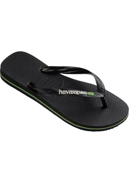 Havanias Brasil Logo BlackBlack Siyah Erkek Terlik 4110850-1069