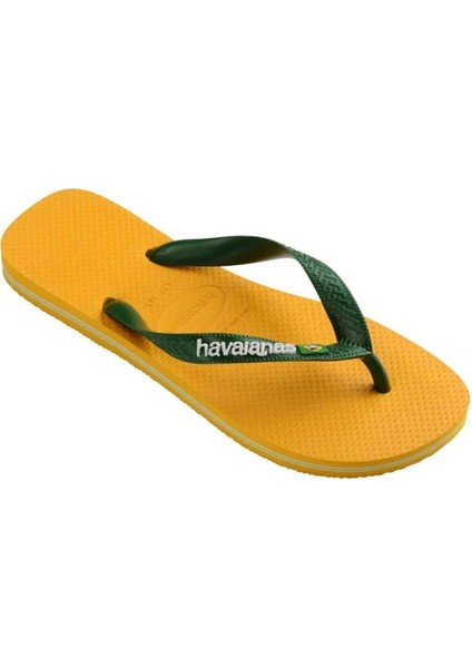 Brasil Logo Erkek Sarı Terlik.1740