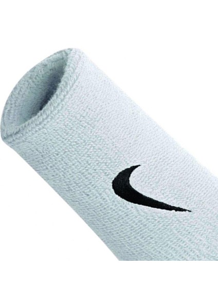 Swoosh Doublewide Wristbands Whıte/Obsıdıan N.Nn.05.116.Os modelleri