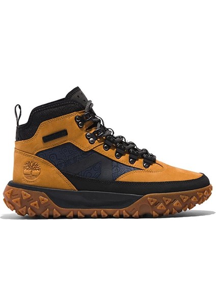 Mid Lace Up Waterproof Hiking Sarı Bot