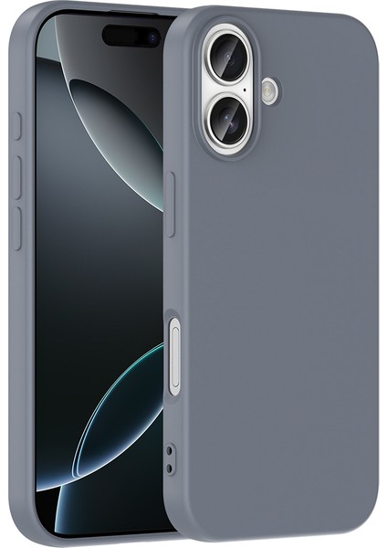 iPhone 17 Kılıf Renkli Esnek Mara Lansman Kapak - Gri