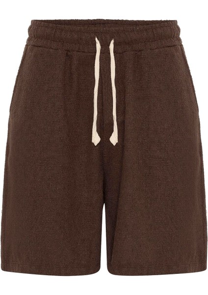 Oversize Şort Gömlek Takım Kahve fırsatları