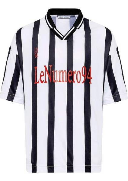 Oversize Baskılı Forma Tişört Beyaz fiyatları